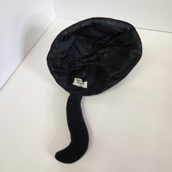 Vintage 1985 Hallmark Cards Halloweenie Beanies Black Cat Hat Halloween - Picture 4 of 6